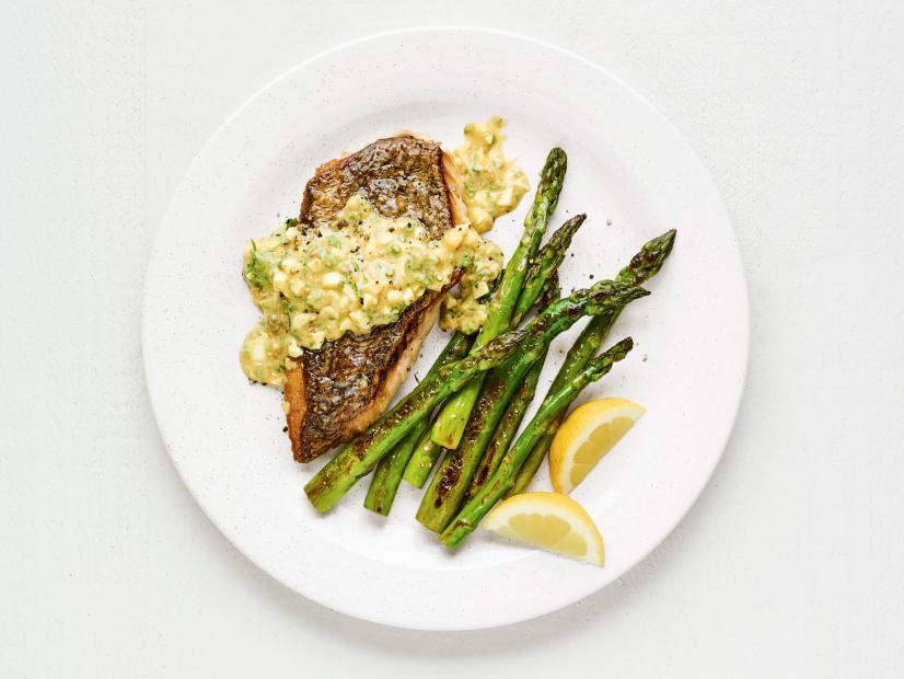 Crispy Fish with Sauce Gribiche.