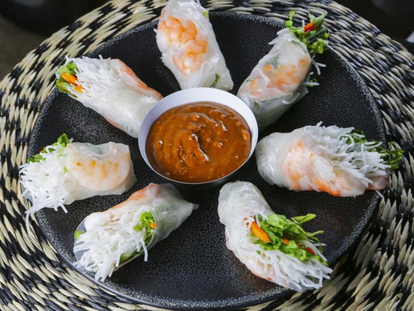 Jet Tila’s Vietnamese Shrimp Spring Rolls, as seen on Guy's Ranch Kitchen.