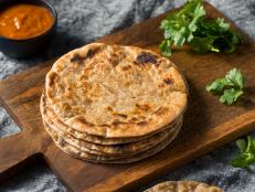 Homemade Indian Roti Chapati Bread Ready to Eat