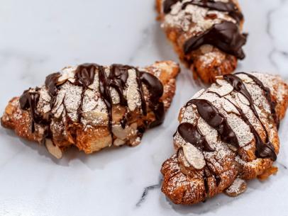 Close-up of Chocolate Almond Croissant, as seen on The Pioneer Woman, season 33.