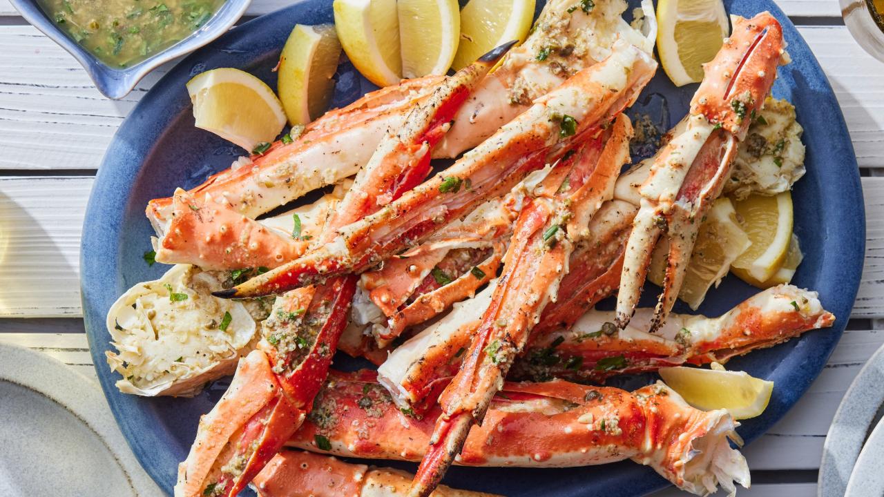 Crab Legs with Caesar Butter