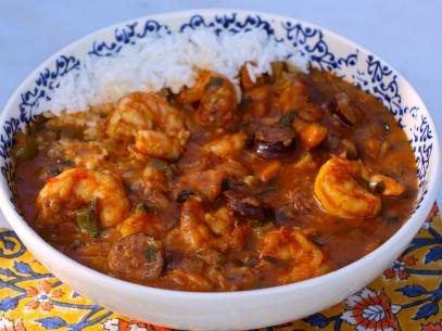 Gumbo, as seen on Symon's Dinners Cooking Out, Season 4.
