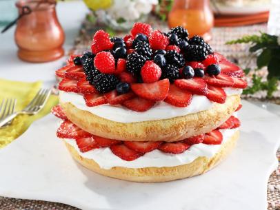 Miss Kardea Brown's Berries and Cream Layer Cake, seen on Delicious Miss Brown, Season 8.