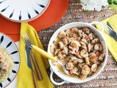 Miss Kardea Brown's Lemony Herb Shrimp Scampi, seen on Delicious Miss Brown, Season 8.