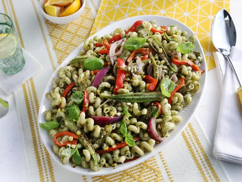 Miss Kardea Brown's Summer Pasta Salad, seen on Delicious Miss Brown, Season 8.