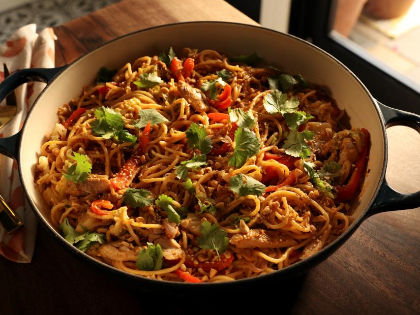Peanut Noodles with Chicken as seen on Valerie's Home Cooking, Season 14.