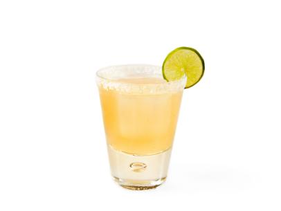 Passion Fruit–Jalapeño Margarita. Tequila cocktail.
