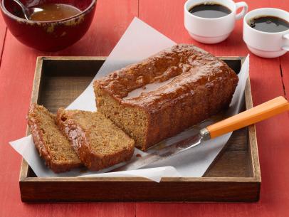 Alex Guarnaschelli's Roasted Sweet Potato Quick Bread for the Heartwarming Harvest episode of The Kitchen, as seen on Food Network.