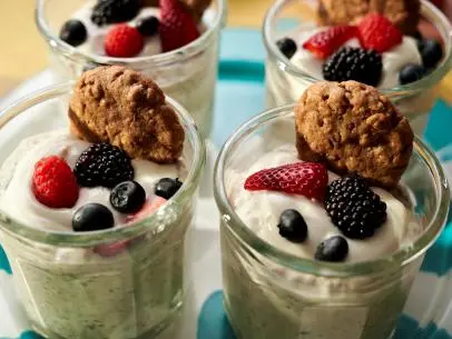 Beauty shot of Molly Yeh's Oatmeal Cookie Salads, as seen on Girl Meets Farm Season 13