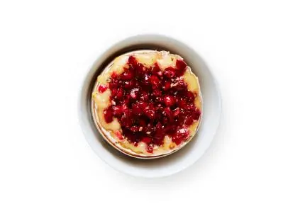 Baked Brie with Cranberries.