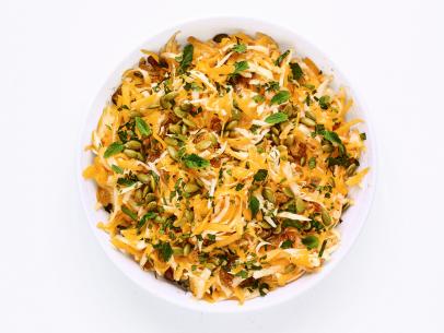 BUTTERNUT SQUASH AND CELERY ROOT SLAW.