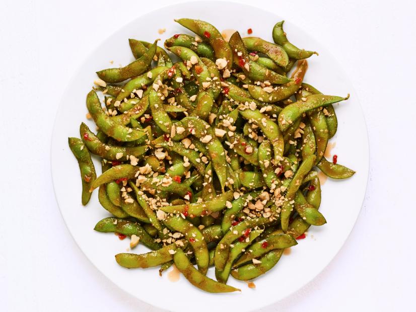 SWEET AND SPICY EDAMAME.