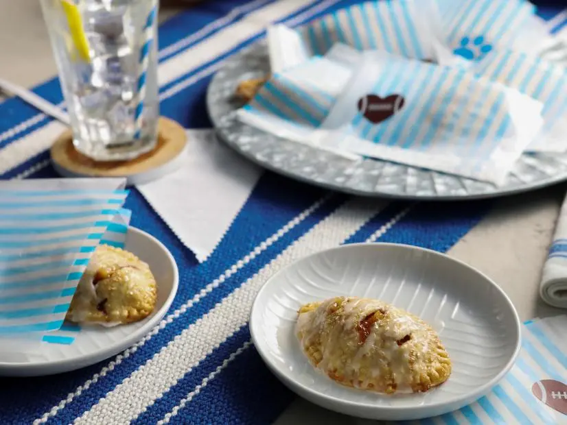 Kardea Brown's Apple Hand Pies, prepared for serving, as seen on Delicious Miss Brown, Season 9.