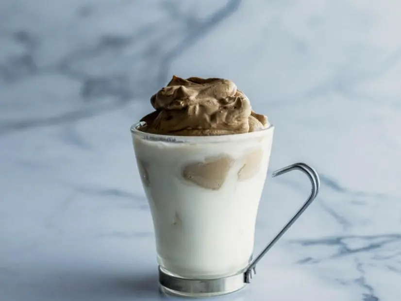 Close-up of Mocha Dalgona