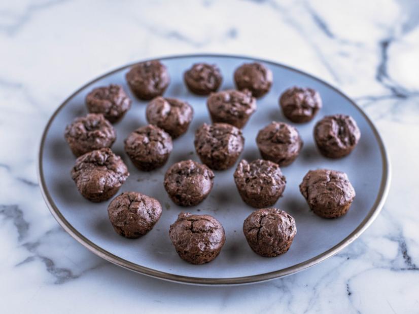 Close-up of Triple Chocolate Mini Muffins