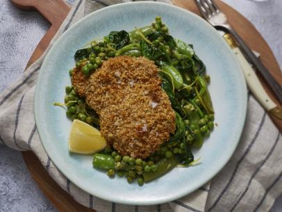 Mary Berg's Crispy Chicken and Greens, as seen on Mary Makes it Easy S3