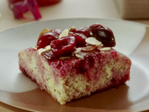 Basbousa with Cherry Compote