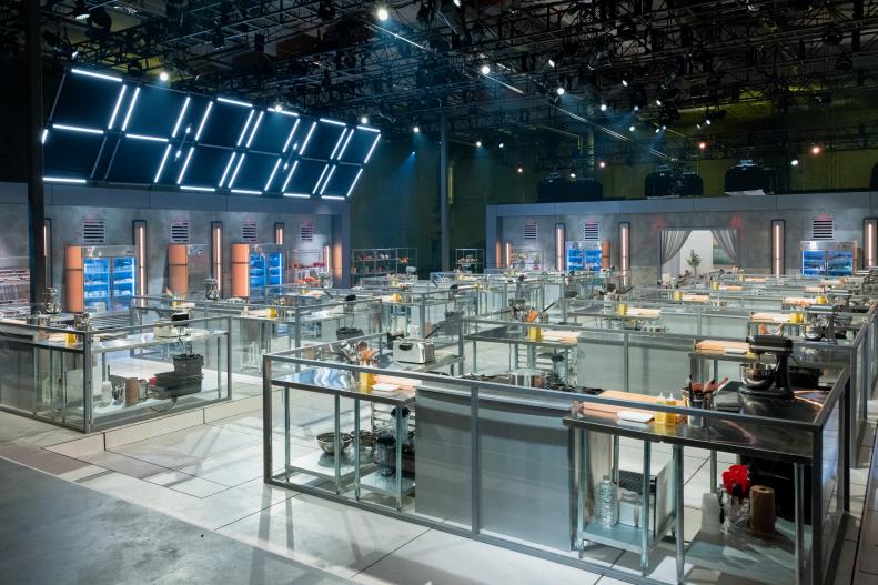 Set detail, stations, as seen on 24 in 24: Last Chef Standing, Season 1.
