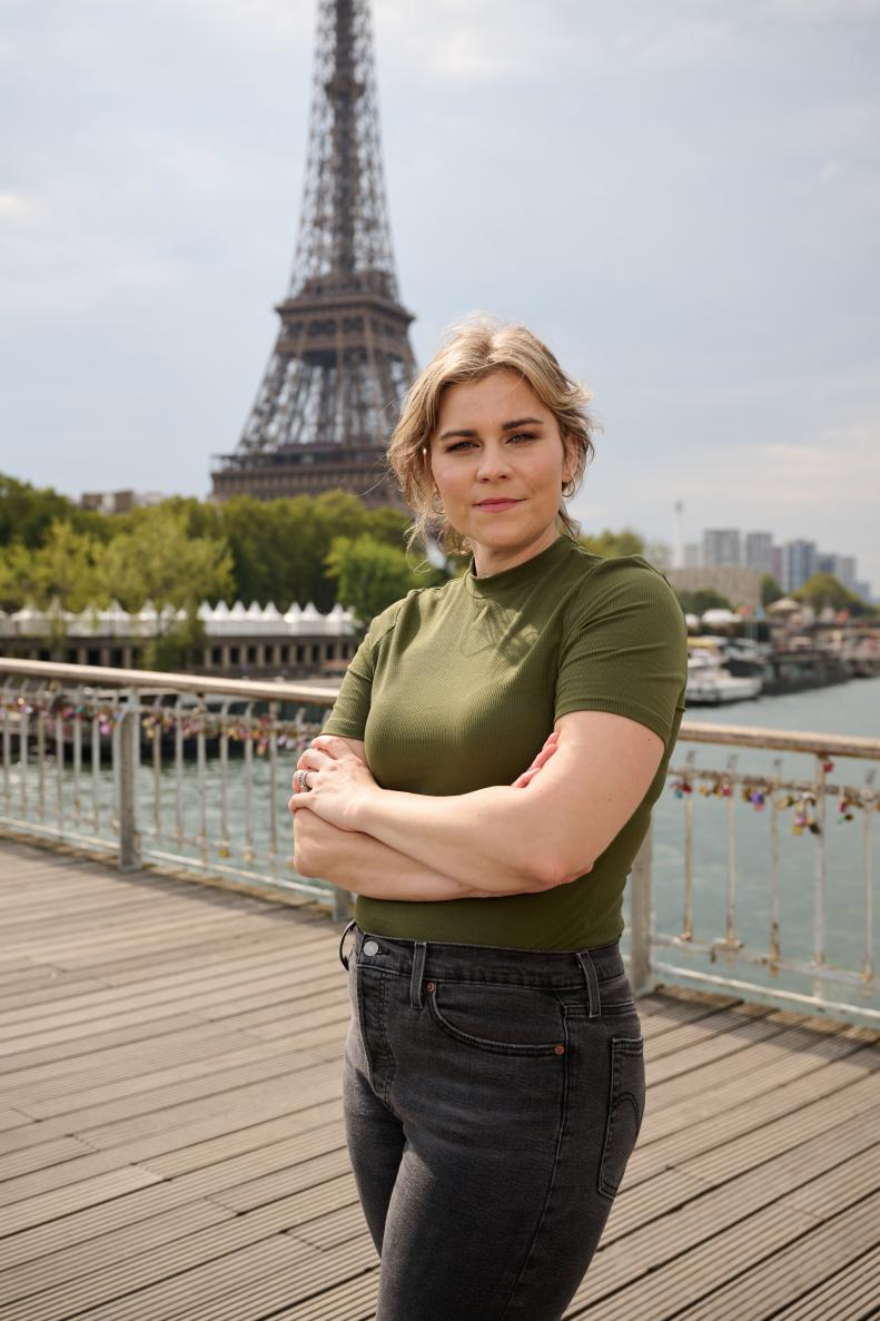 Contestant Brooke De Jong, as seen on Next Baking Master: Paris, Season 1.