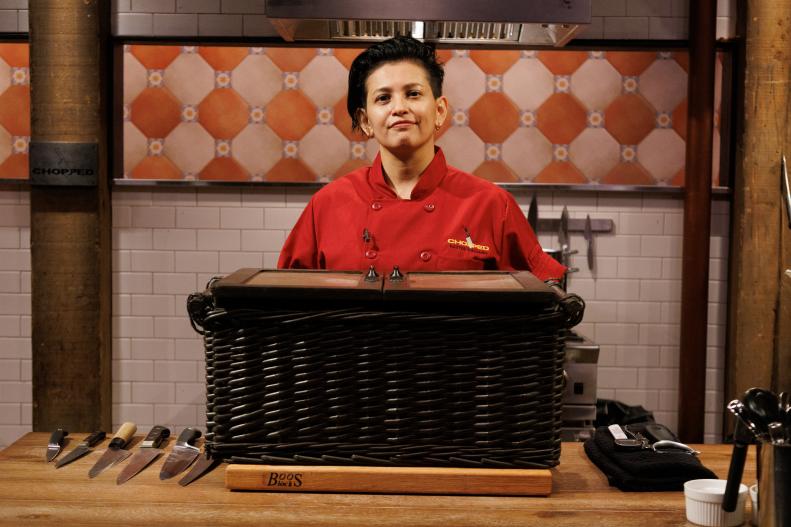 Chef Amy Sur-Trevino poses, as seen on Chopped: Battle Italiano, Season 58.
