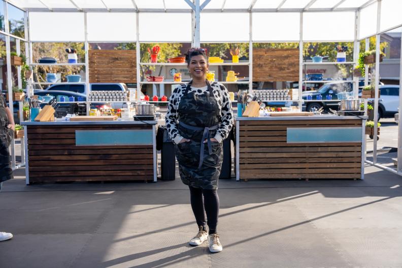 Contestant  Aarti Sequeira as seen on Supermarket Stakeout Season 6, Episode 1.