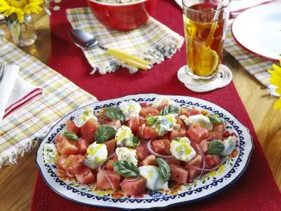 Kardea Brown's Marinated Watermelon Salad.