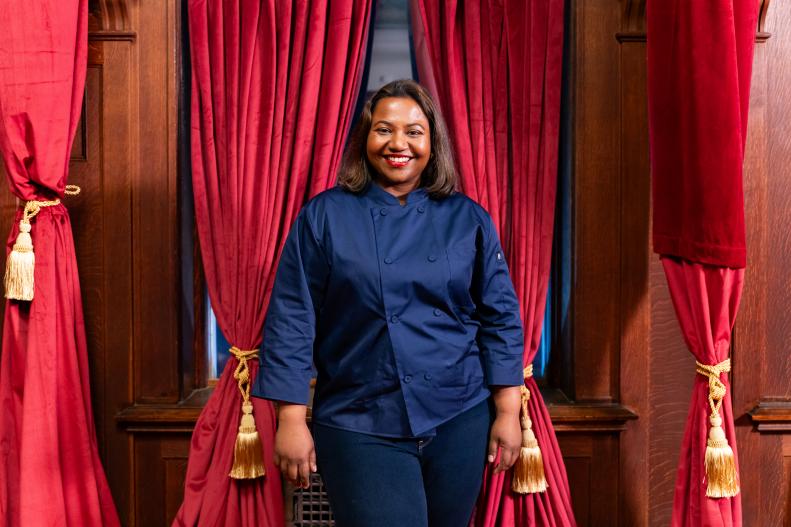 Chef Aarthi Sampath, as seen on Last Bite Hotel, Season 1.