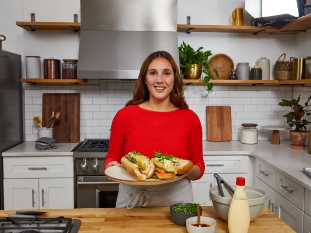 Leah Cohen's Fried Fish Banh Mi, as seen on Food Network Kitchen