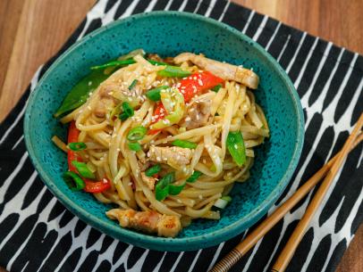 Gluten Free and Pork Lo Mein beauty, as seen on Food Network Kitchen Live.