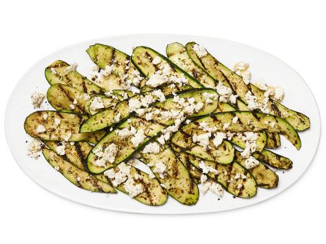 Grilled Zucchini with Herb Salt and Feta