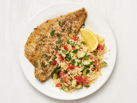 Za’atar-Rubbed Snapper with Couscous Salad