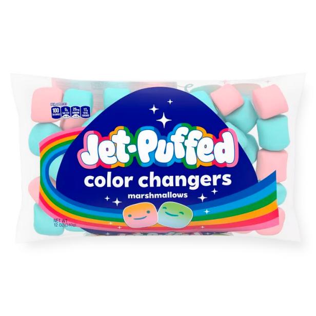 Jet-Puffed Color Changers Marshmallows.