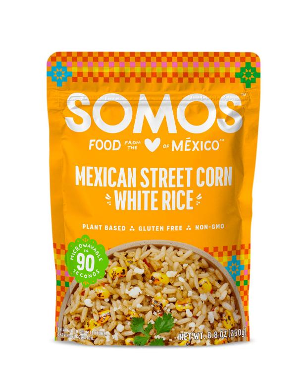 Somos Mexican Street Corn White Rice.