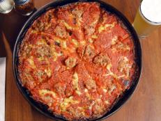 Need your deep-dish fix? Head to Pequod’s, where you’ll need a knife and fork to delve into the pan pizza. The pie is baked in a well-seasoned cast-iron pan lined with a sprinkling of mozzarella, so when the pizza comes out of the oven, it has a crust of crispy, salty, caramelized cheese.