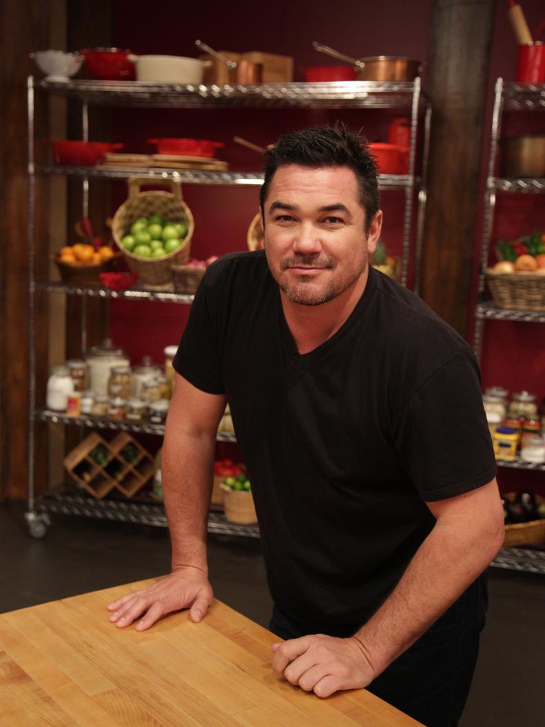 Contestant Dean Cain, in the kitchen, as seen on Food Networkâ  s Worst Cooks in America: Celebrity Edition, Season 7.