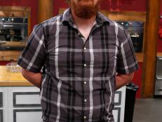 Adam Cooke poses prior to team selection, as seen on Food Network's Worst Cooks in America, Season 10.