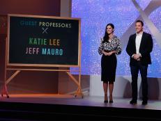 Guest Professors Katie Lee and Jeff Mauro, as seen on Food Network's All Star Academy, Season 2.