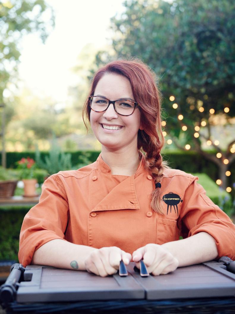 Chef Ashley Pado, as seen on Food Network's Chopped, Grill Masters Special.