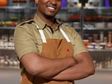 Contestant Damien Bagley poses for a portrait, as seen on Food Network's Halloween Baking Championship, Season 2.
