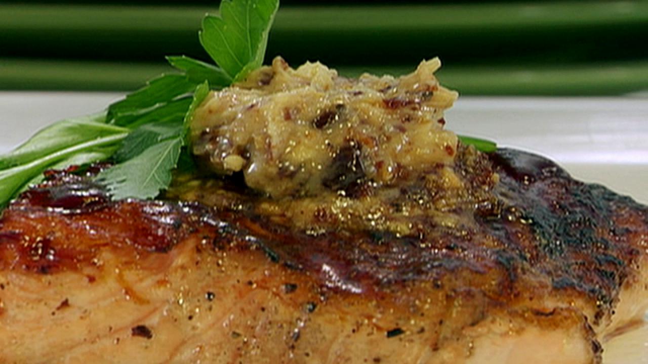 Red Wine Barbecued Salmon