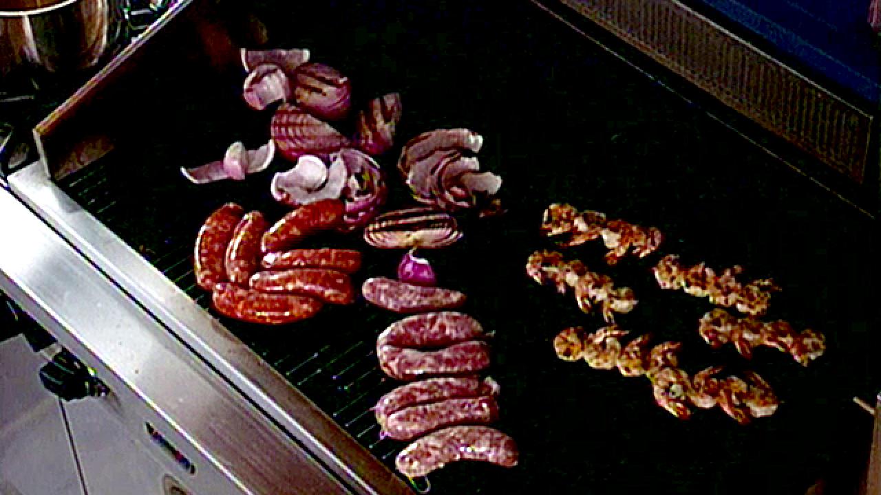 Grilled Sweet and Hot Sausages