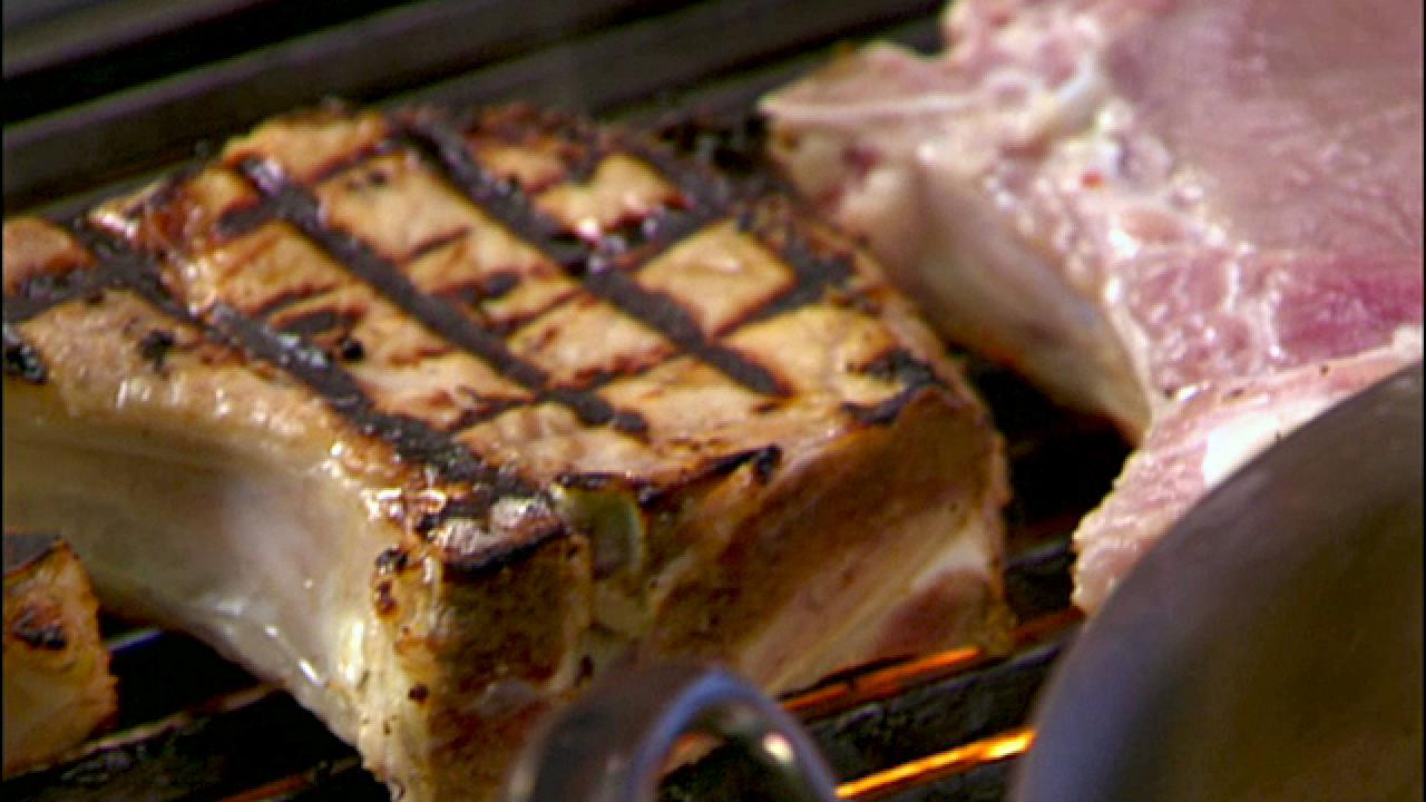 Brined Pork Chops With Polenta