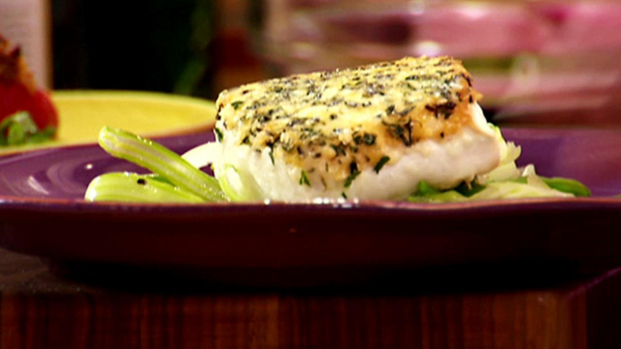 Anne's Herb-Crusted Halibut
