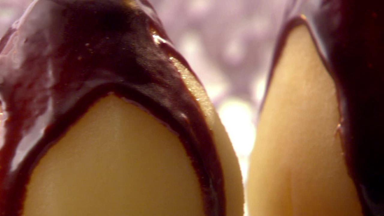 Chocolate-Sauced Poached Pears