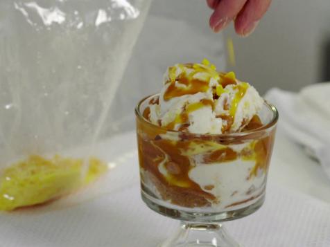 Butterscotch and Macadamia Ice Cream Trifle