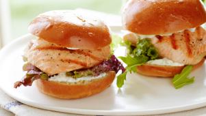 Ina's Grilled Salmon Sandwich