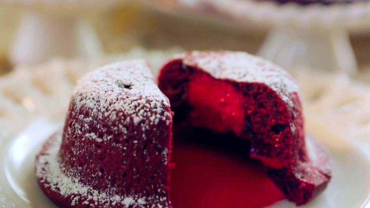 Red Velvet Lava Cakes