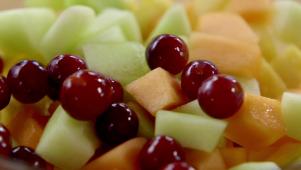 Fruit Salad with Spiced Honey