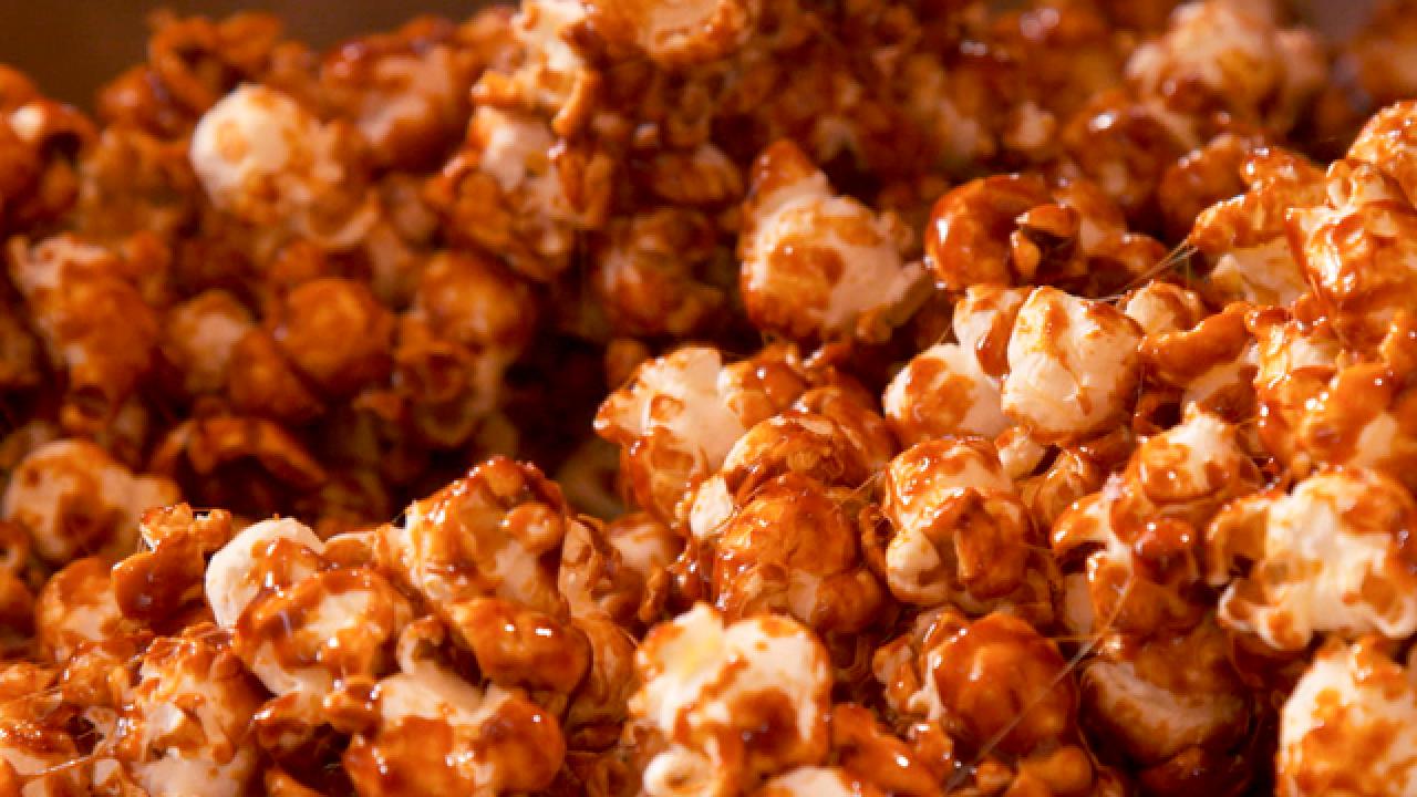 Holiday Caramel Popcorn Balls