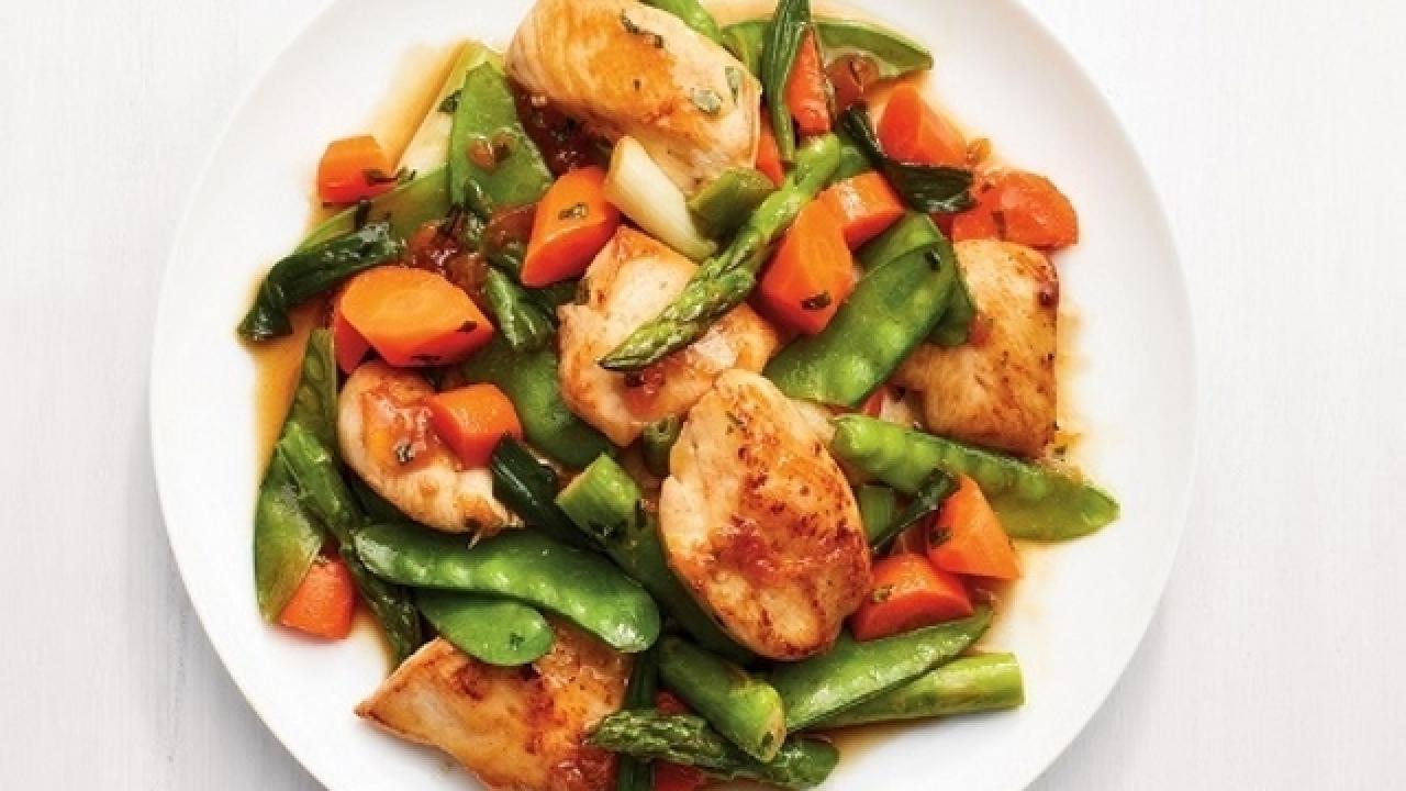 Apricot Chicken and Vegetables